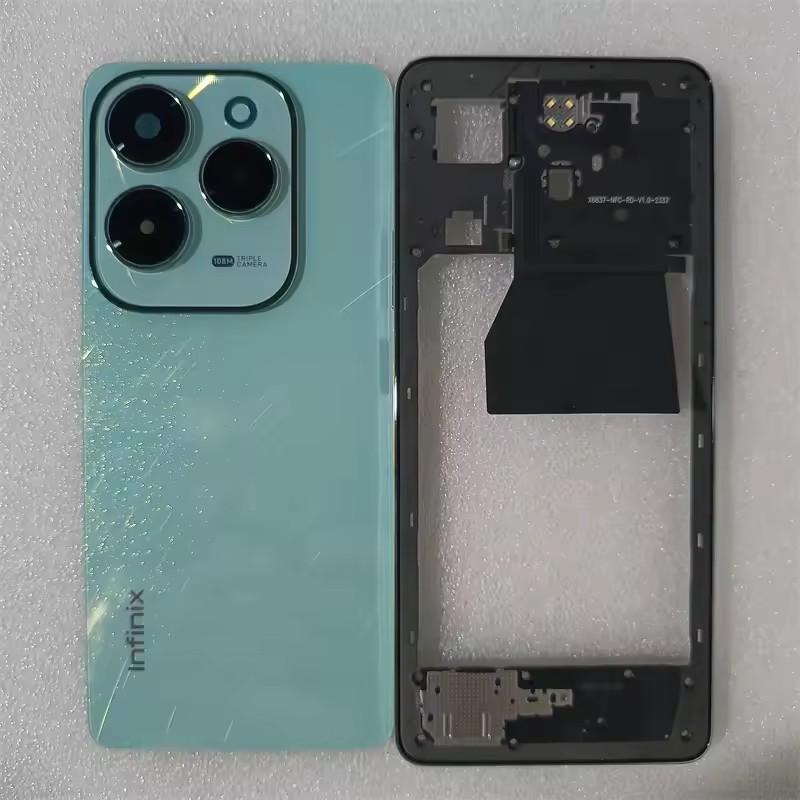 Scocca Completa A+++ Per Infinix Hot 40 Pro X6837 Telaio Centrale+Coperchio Posteriore Batteria Copertura Posteriore Con Lente Fotocamera Sostituire