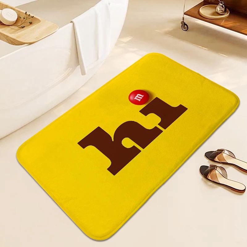 Carpet for Bedroom M&M's Sleeping Room Washable Non-slip Kitchen Rug Anti Slip Veranda Floor Mat Useful Things for Home
