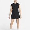 Nike Dri-FIT Advantage Einfarbiger Plissee-Logo Schnelltrocknender Tennisrock Damen Röcke Schwarz DX1422-010