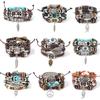 Vintage Bohemian Style Beaded Men'S Bracelets Multilayer Wood Beaded Coconut Beaded Chain Jewelry Accessories Gifts