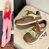 Plateausohlen-Deutsche Trainingsschuhe Damen 2025 Sommer neu vielseitig atmungsaktives Mesh Freizeit Sport Forrest Gump Schuhe großer Kopf hässliche süße Schuhe