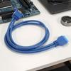 50cm USB 3.0 Extension Cable Dual Ports Panel Cable Motherboard Extension Cable  PC Building
