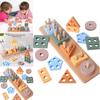 Wooden Geometric Shape Sorting Blocks For Early Learning And Preschool Education