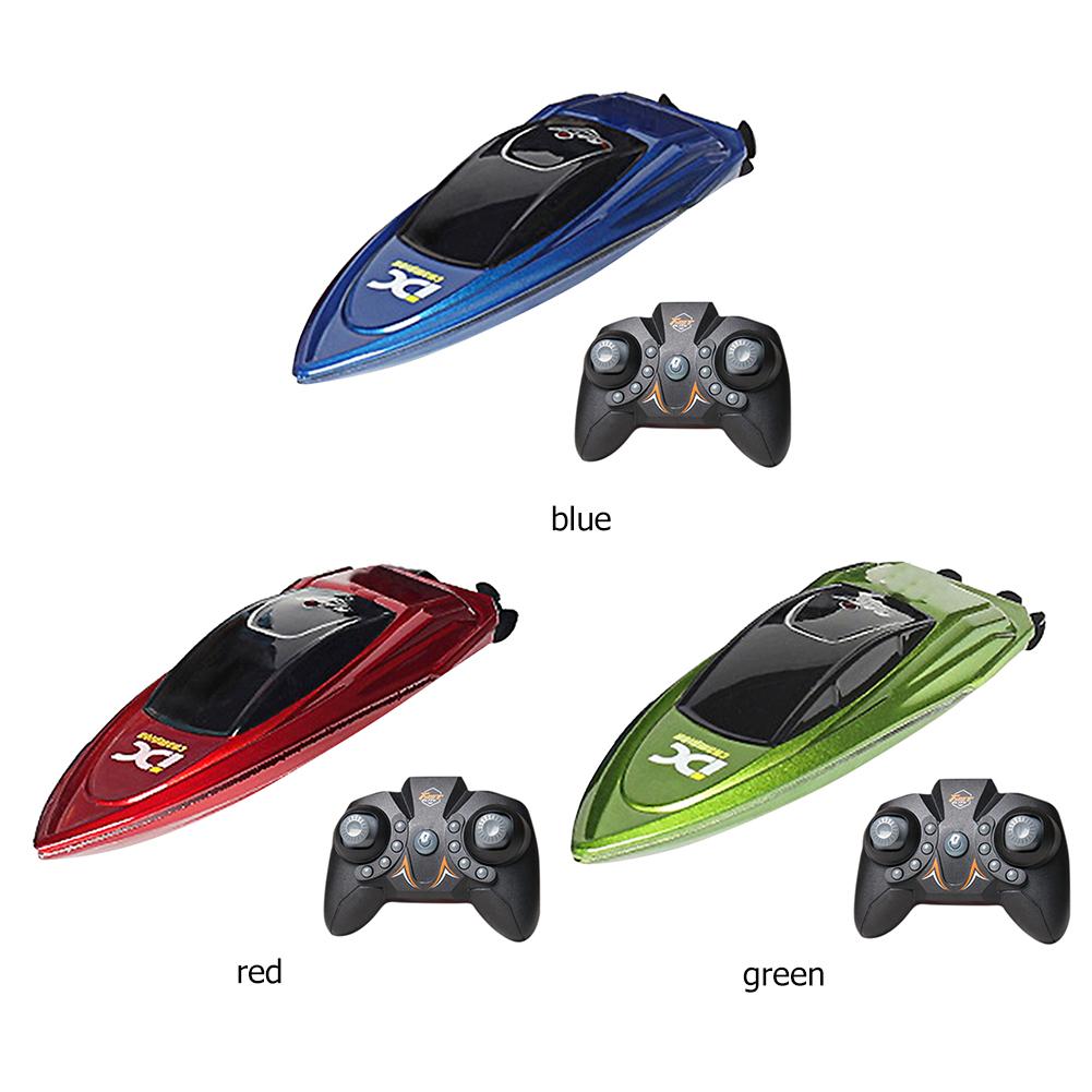 LED Light Waterproof Electric Remote Control Ship 2.4GHz High Speed Mini RC Boat