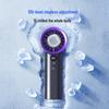 Portable High-Speed Mini Fan with Digital Display - Long-Lasting, Foldable, and Cooling