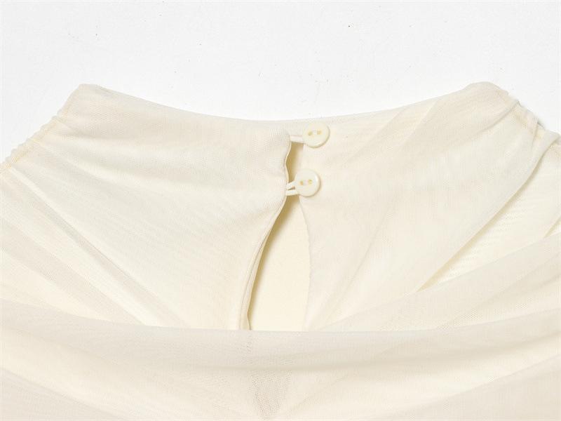 European Style Autumn 2025 Layered Pleated Short Dress