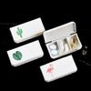 1 Pc 3 Lattices Pill Box Tablet Cactus Leaf Pillbox Dispenser Medicine Boxes Dispensing Medical Kit Mini Organizer Case