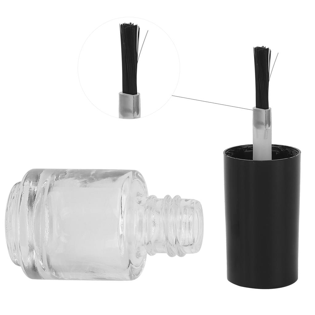 10pcs 5ml Professional Empty Nail Polish Glass Bottle with Brush Cap Funnel Mixing Balls
