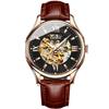 Yaboni automatic mechanical watch fashion double-sided hollow mechanical watch waterproof luminous men's belt watch