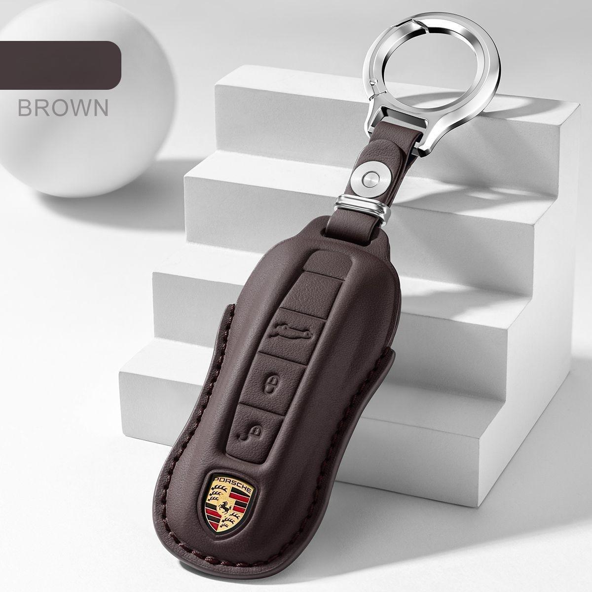 For Porsche Key Case Vintage Case Cayenne Macan911 Paramela Buckle 718Taycan