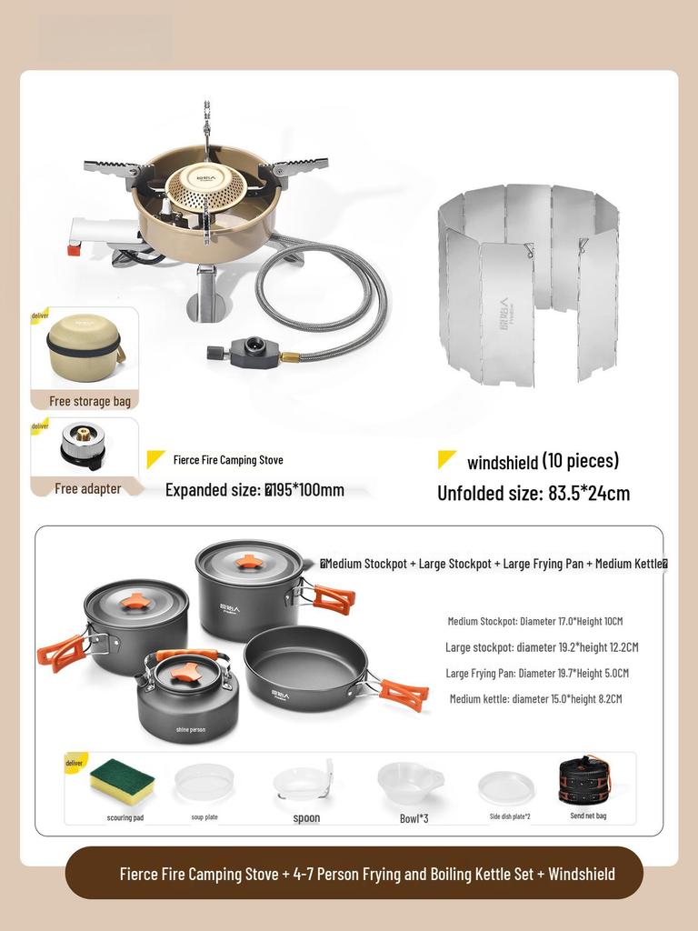 Portable Folding Gas Stove for Outdoor Camping, Tea Making & Boiling Water. Perfect for Camp Cookware.