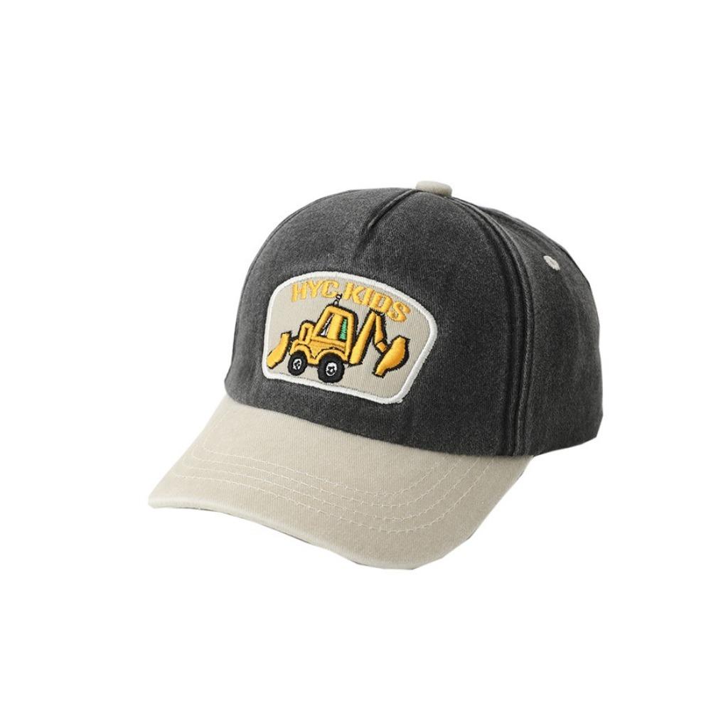Cappellino con visiera regolabile Colore lavato Cappellino da baseball 2025 Cappello da sole Bambini