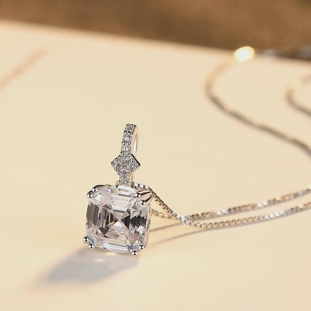 Collier Pendentif PAG&MAG en Argent Sterling Morganite – Bijoux en Argent 925 Tendance & Polyvalents pour Femmes.