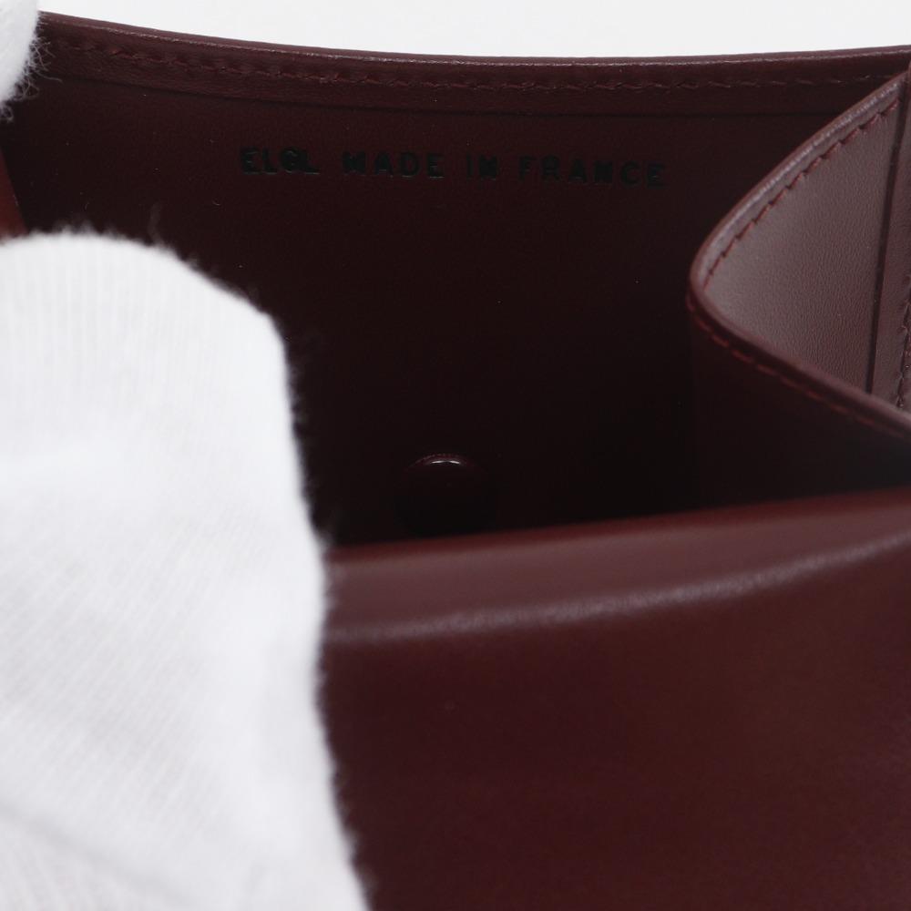 CARTIER Must Line Coin Purse Bordeaux Calfskin unisex Used