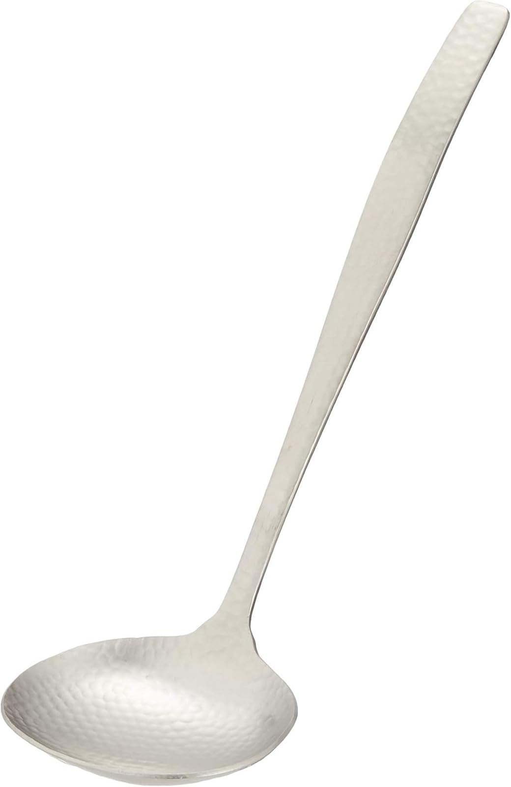 

Nichi Nichi Dogu Hammered Mini Stainless Steel Made in Ladle, Japan, S-6, Silver, 17.5cm