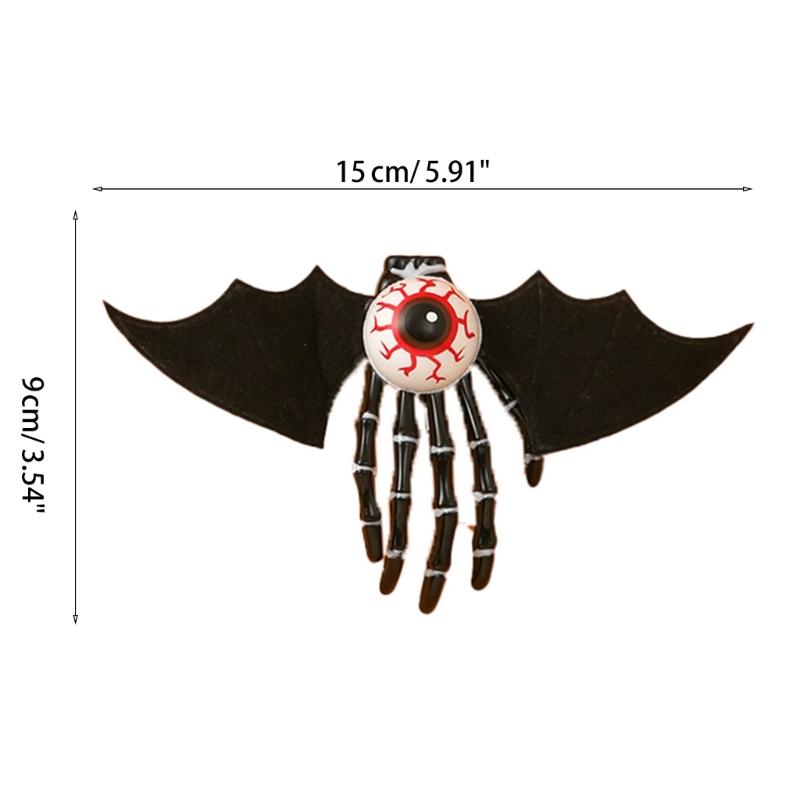 Halloween Skull Hands Hair Clip Hairpins Cosplay Costume Decorative Skeleton Hair Pins Clips Barrettes for Women Girls