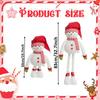 Telescopic Christmas Snowman Figurine Decoration Decor Retractable Standing Doll for