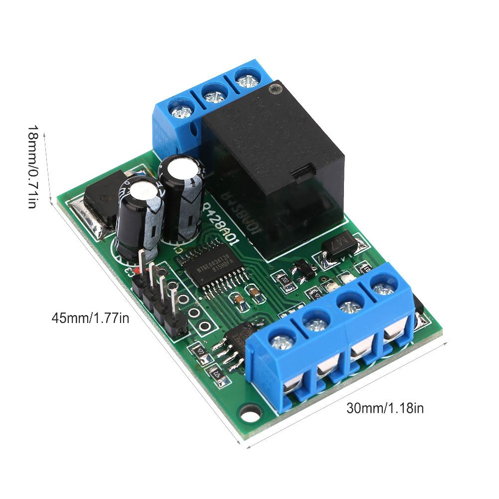 Modul releu multifuncțional cu port serial RS485 MODBUS RTU de 12V cu 1 canal, controler PLC