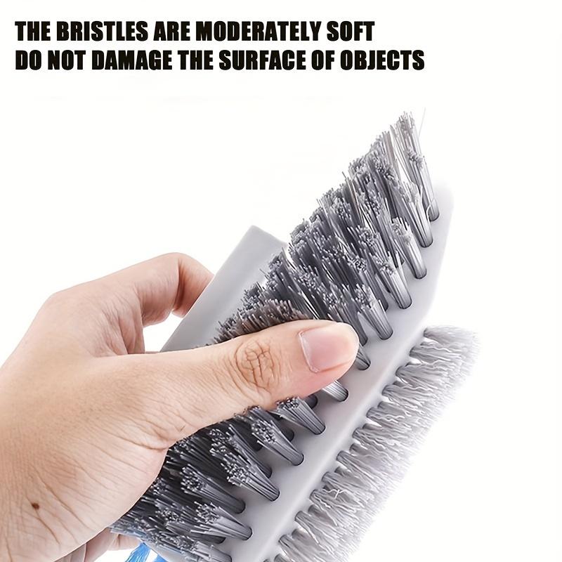 2 In 1 Slit and Floor Brush - Durable Plastic, Portable Design for Bathroom, Kitchen and Living Room Cleaning