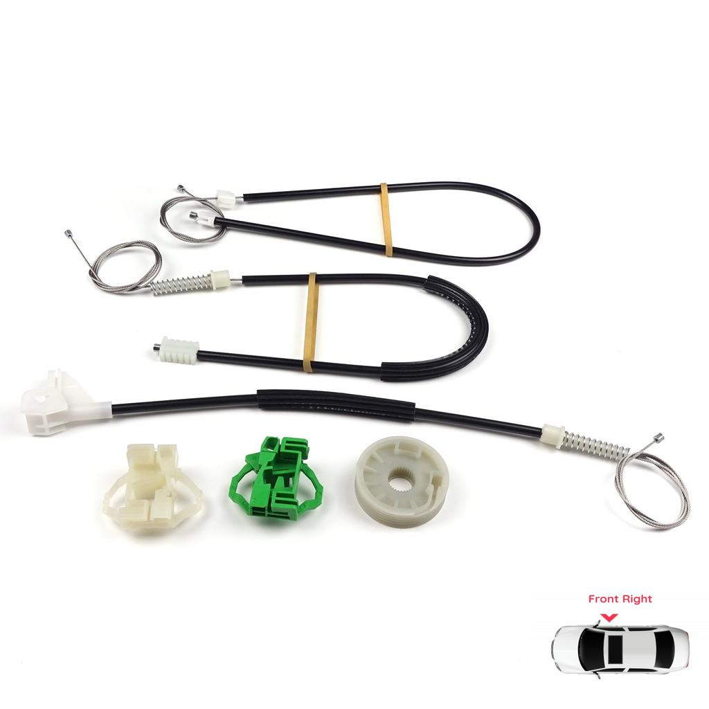 EWR443 Power Window Regulator Repair Set Front Right Door for Skoda Octavia MK1 1U 1996-2000 Pre-Facelift 1U0837462