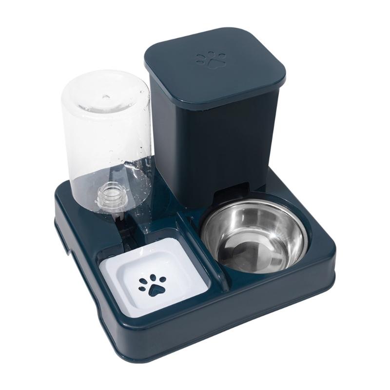 Pet Feeding Accessory Automatic Feeder and Water Bowl Large Capacity 2in1