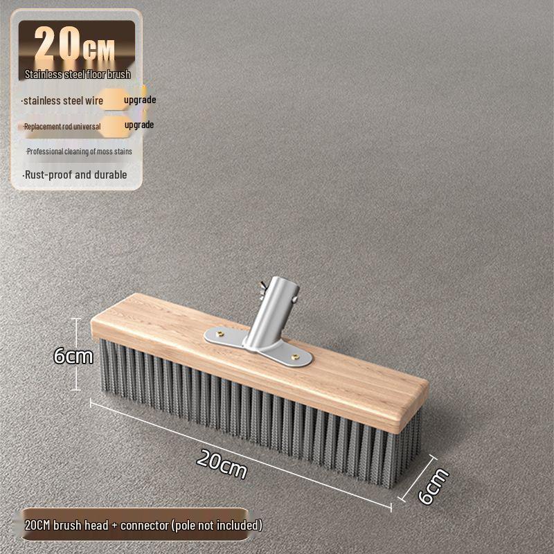 

Stainless Steel Wire Floor Brush with Long Handle