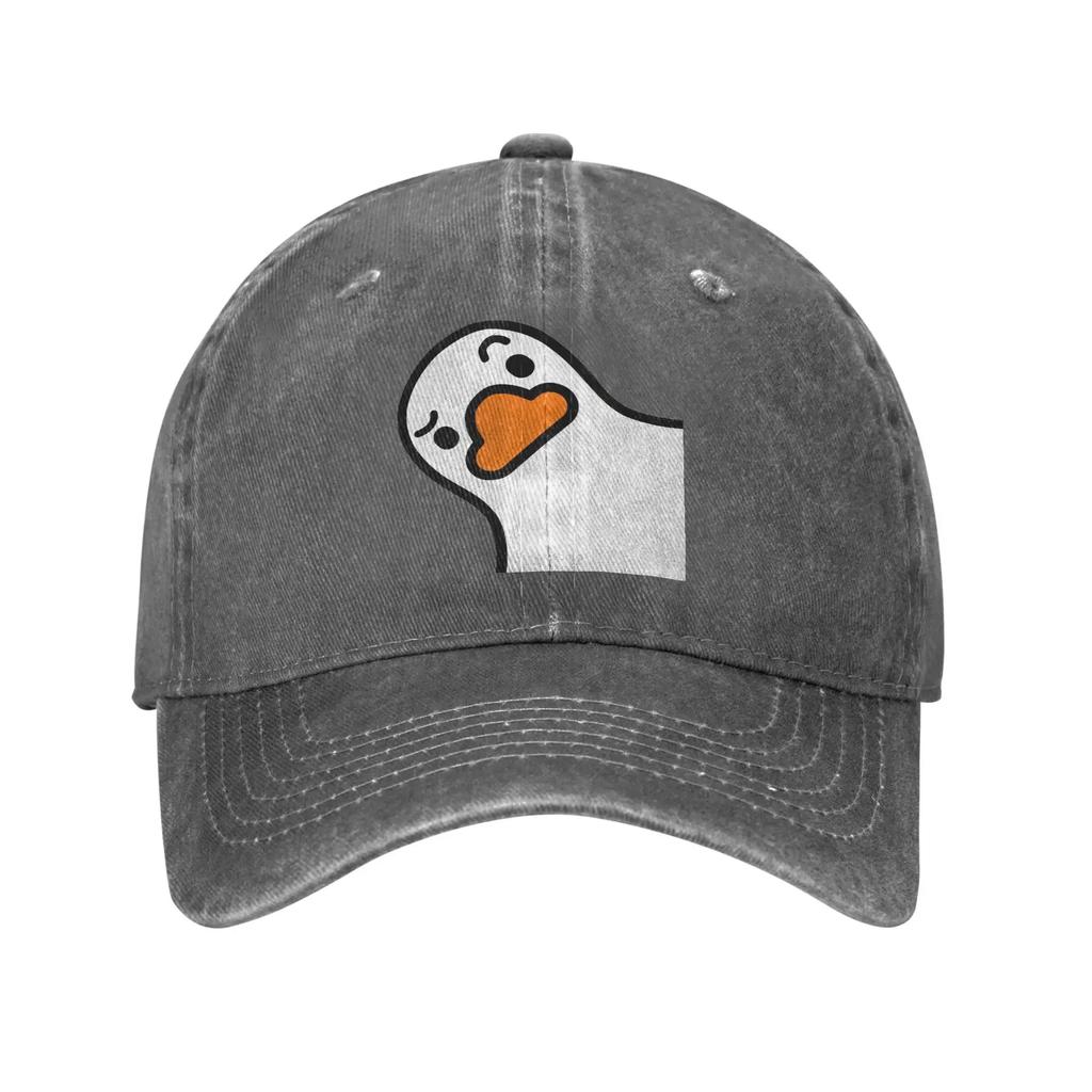 Summer White Goose Hey Bro Baseball Cap Sun  Hot Sale Print Washed Trucker Hat Men Adult Casual Running Hippie Baseball Caps