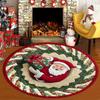 Christmas Carpet 3D Santa Claus Printed Pattern Rug Living Room Sofa Tea Table Non Slip Mat Home Decoration Christmas Decoration