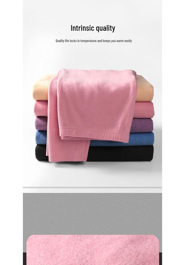 Unisex Extra Thick Fleece Lined Warm Underwear Set – Seamless, Slimming Base Layer for Cold Protection