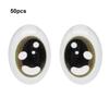 50pcs High Transparency Doll Eyes Accessories Crystal Simulation Glass Eye Patches