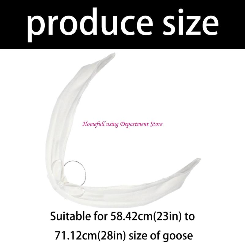 Bendable Gooses Costume Wing Soft Plush Fabric Rustproof Wire for 23-28" Gooses