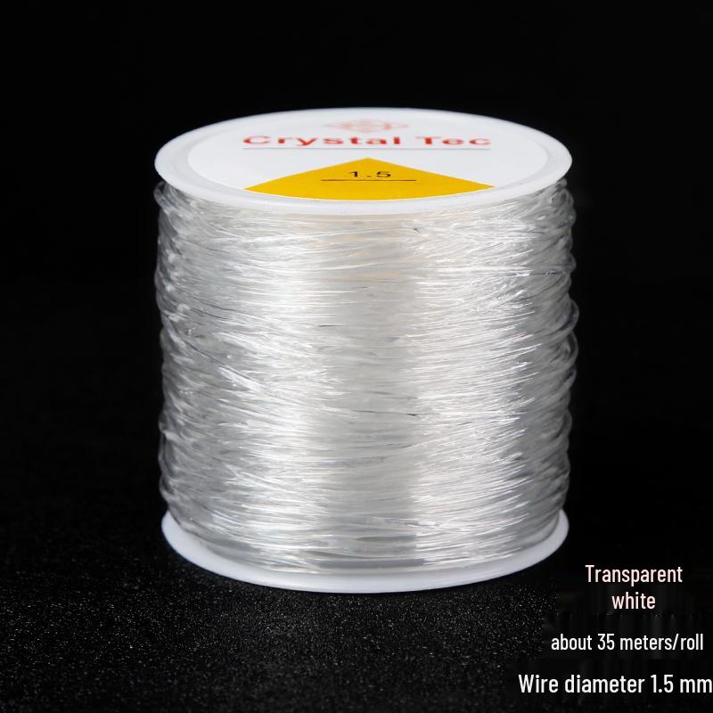 Transparent Elastic Cord for Beading and Jewelry - Wear-resistant, DIY Wenwan, Buddhist Bracelets