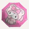 1pc My Melody Pink Background Umbrella with Plastic Handle,Suitable for All Seasons Home Travel Outdoor UmbrellaSanlio078