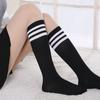 Sexy Black White Striped Long Socks Women Over Knee Thigh High Socks Over The Knee Stockings For Ladies Girls Warm Knee Socks