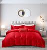 50S Pure Cotton Sateen Solid Color Brocade Fabric Duvet Cover & Bed Sheet Hotel Collection