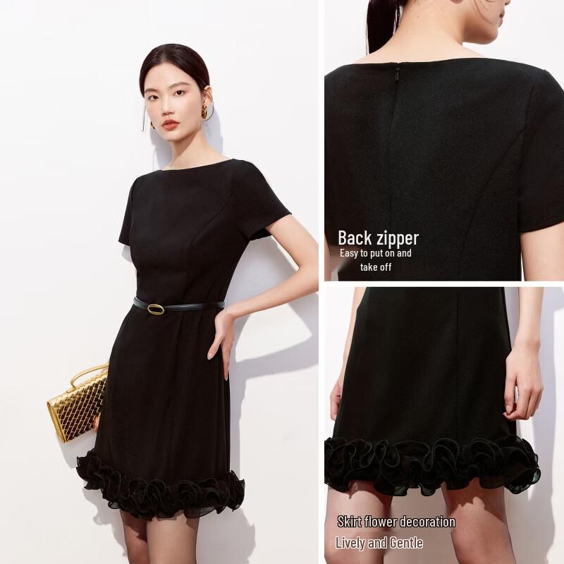 VEROMODA Elegant Bardot A-Line Mini Dress