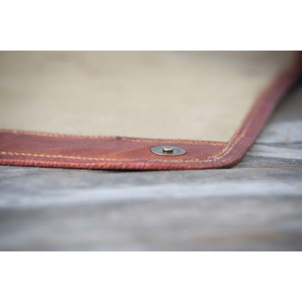 Full flap Leather Messenger Bag Satchel Oxford Vintage laptop Bag