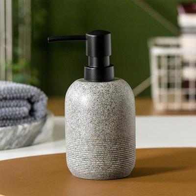 Sabonete sabonete sabonete recarregável para lavar louça à mão modelo escandinavo coreano dispensador de interior, elegante, preto, líquido, frasco, frasco, cerâmica, frasco,