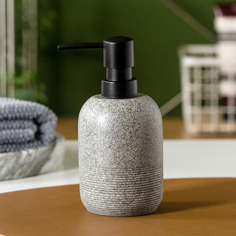 Soap Soap Soap Refillable Hand Dishwashing Scandinavian Korean Model Interior Dispenser, Stylish, Black, Liquid, Bottle, Bottle, Ceramic, Bottle,