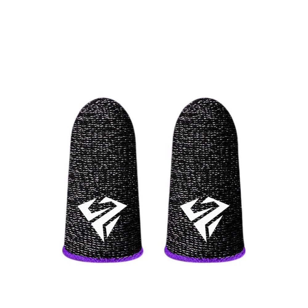 2 buc. Mănuși cu vârful degetelor pentru jocuri mobile, respirabile, cu ecran tactil rezistent la transpirație, manșetă pentru degete