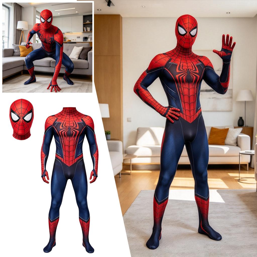 Halloween Costume Jumpsuit for Adults and Kids, Full Body Role Play Outfit