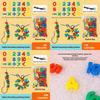 Educational Plastic Number Bead Sequencing Toy For Preschool Kids Learning And Fine Motor Skills Development