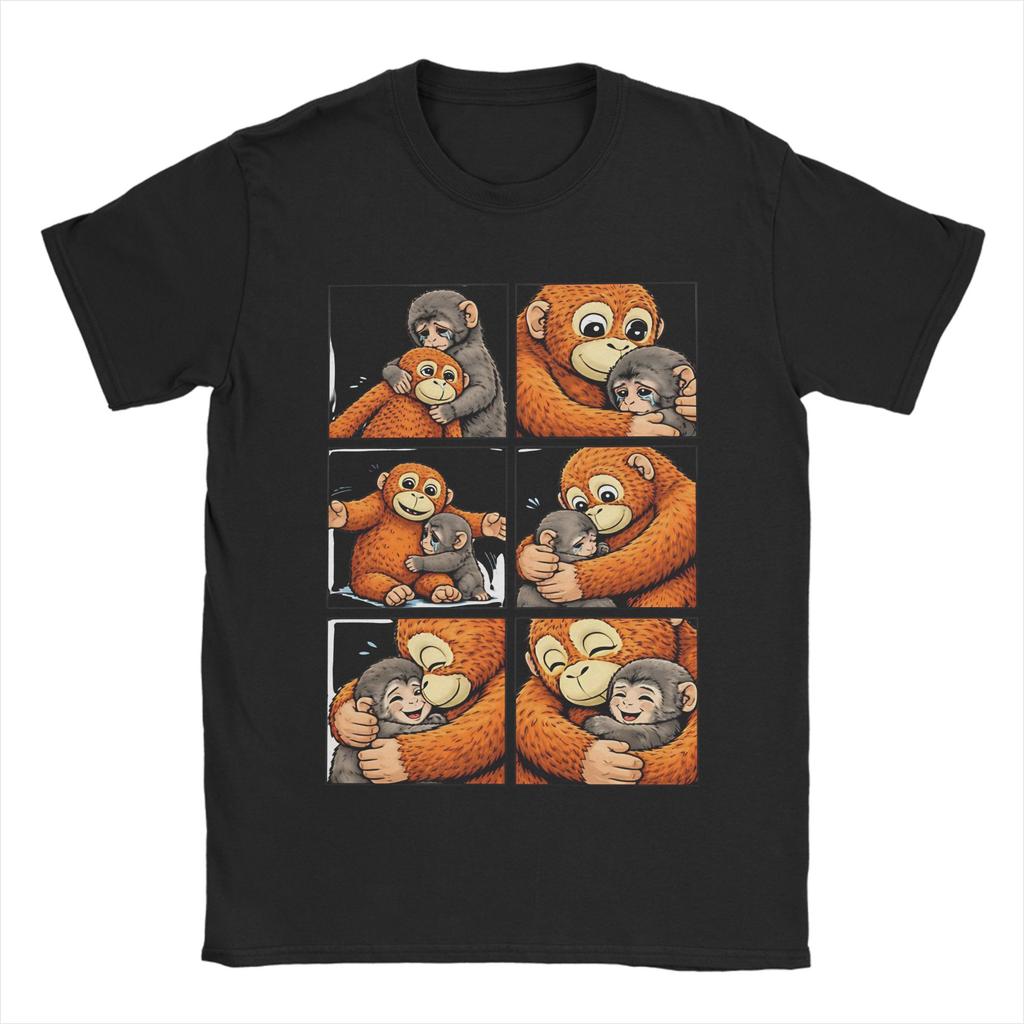 Oversized TShirt Summer Cute Punch Monkey Trending T Shirts 100 Cotton Tee Shirt for Couple Y2K Retro Short Sleeve Clothing
