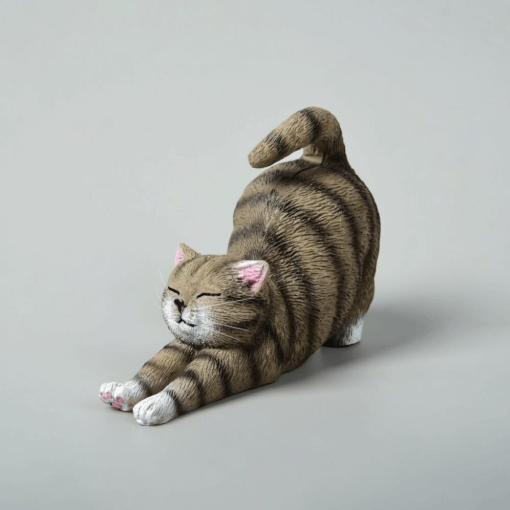 Home Decoration Cartoon Figurine Funny Cat Desktop Decoration New Animal Figurine  Home