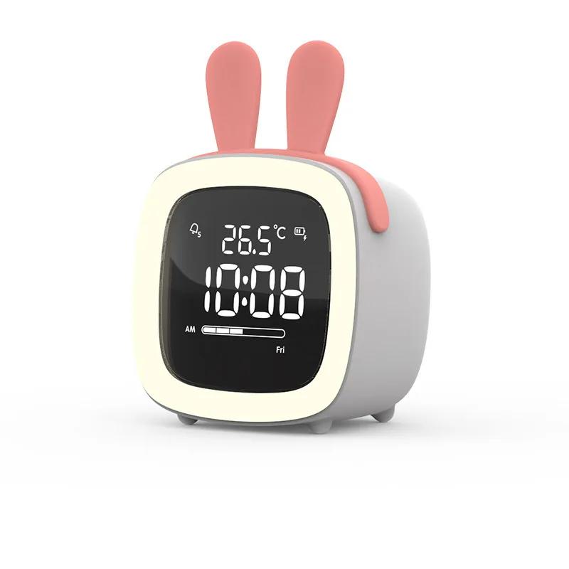 Creative Cross-border Cute Pet TV Alarm Clock Plastic Digital Clock Usb Charging Student Lazy Dormitory Alarm