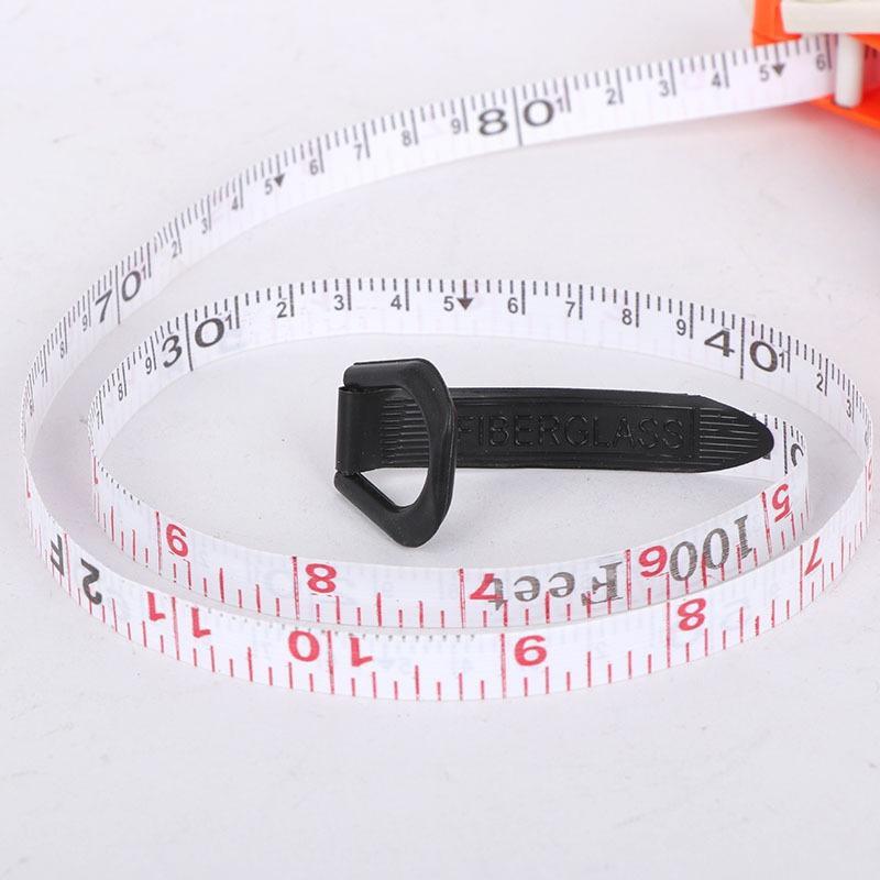 Heavy Duty Thickened Tape Measure Plastic Open Reel Handheld Measuring Ruler for Road Survey Construction Home Renovation Projects