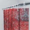 Red Marble Texture Shower Curtain Waterproof Fabric Bathroom Decorative Hanging Bathing Room Window Privacy Protection Size: 60X