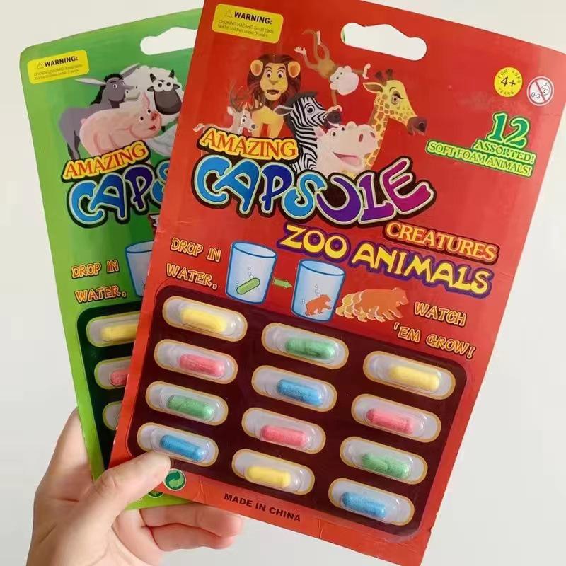 Children's Expanding Dinosaur and Marine Life Sponge Capsule Toy