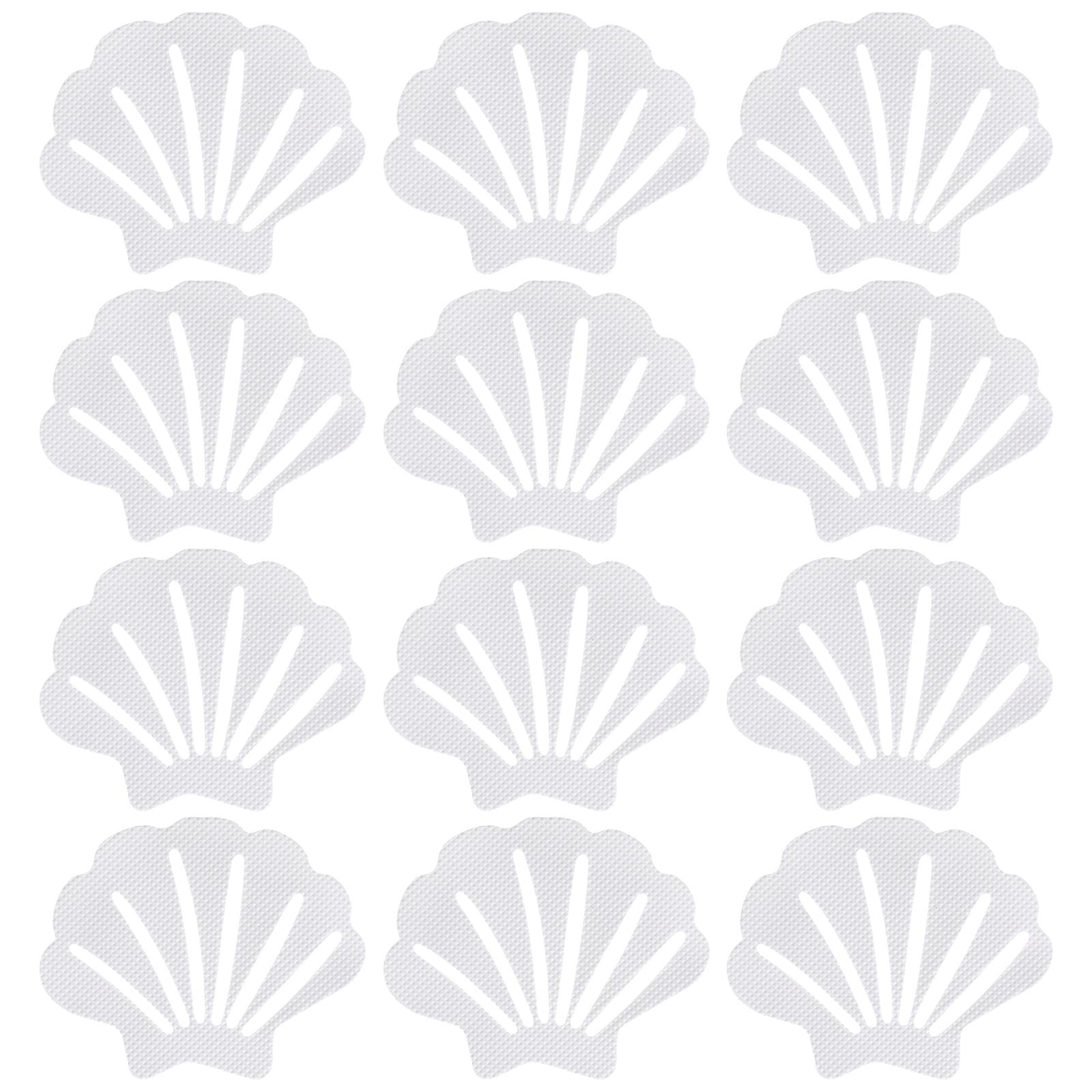 

TOPBATHY Bathroom Anti-slip Stickers Sea Shell Shape Bathing Safety Floor Decals Nonslip Bathroom Stickers