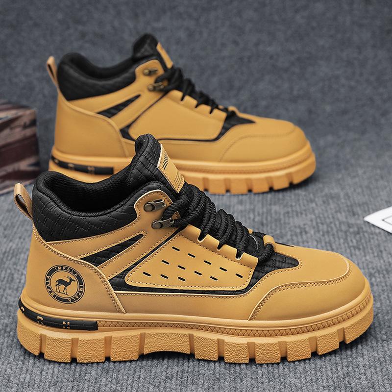 

Martin boots men s 2024 new autumn British style retro American tooling short boots advanced thick-soled labor insurance shoes 44